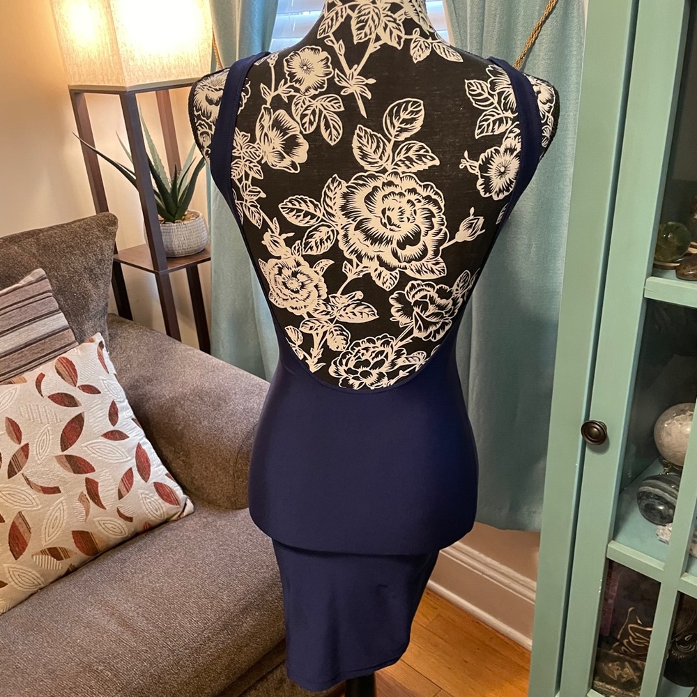 Blue Stretchy Dress - Picture 2 of 2
